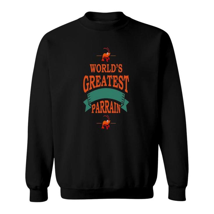 Mens Worlds Greatest Parrain [No 2] Sweatshirt